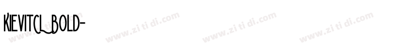 KievitCL Bold字体转换